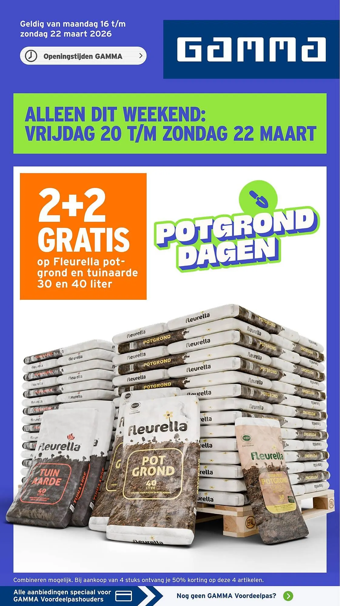 GAMMA folder van 16 maart tot 22 maart 2026 - Folder pagina 1