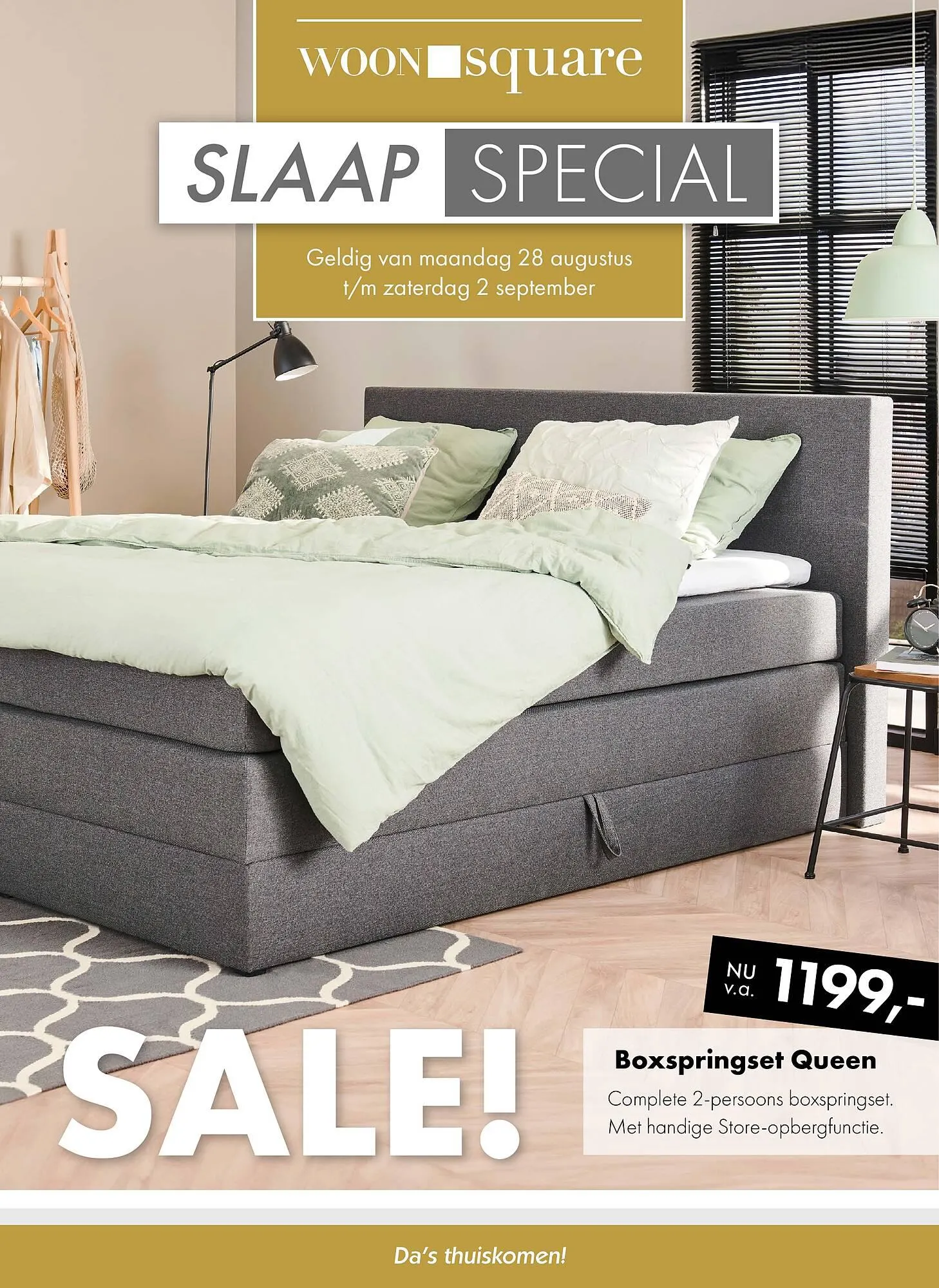 Woonsquare slaap folder van 28 augustus tot 2 september 2023 - Folder pagina 1