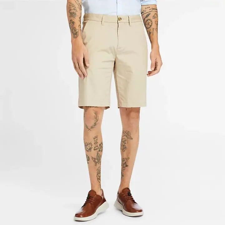 Squam Lake Super-lichtgewicht Short met stretch voor heren in beige