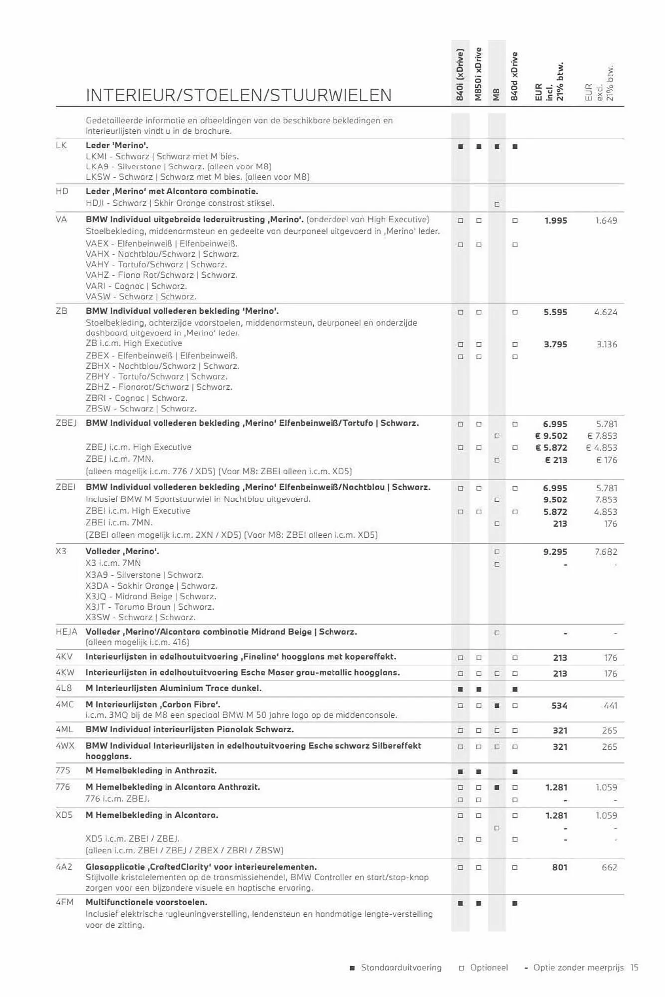 BMW folder - 8 Serie van 31 oktober tot 31 oktober 2023 - Folder pagina 15