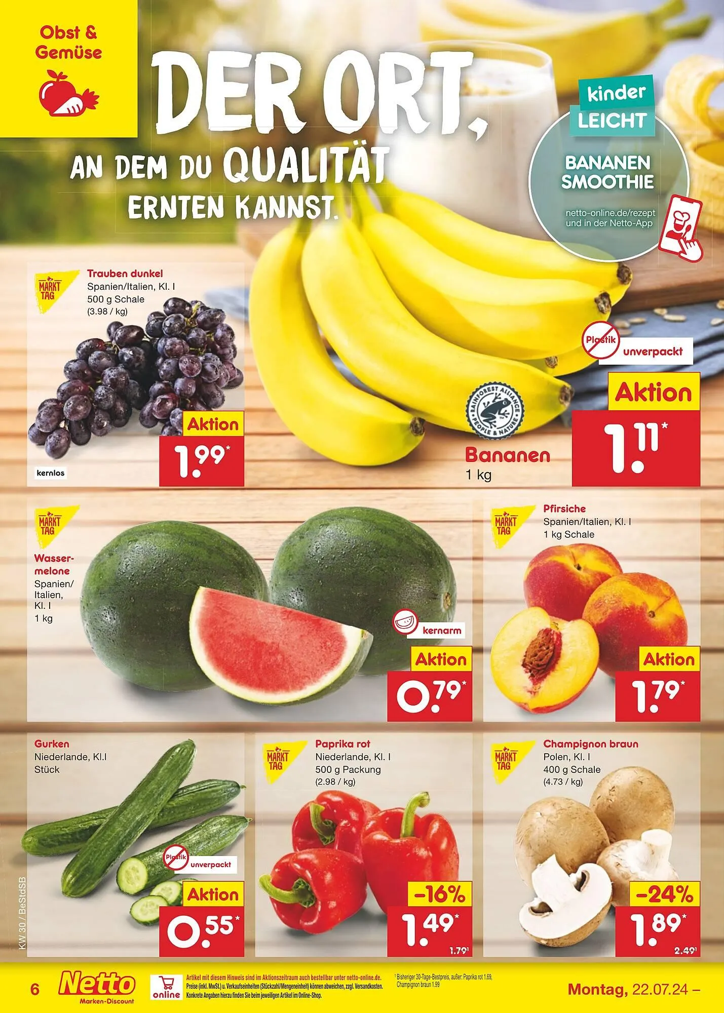 Netto Marken-Discount DE folder van 22 juli tot 27 juli 2024 - Folder pagina 6