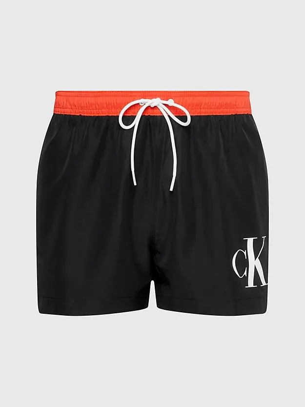 Korte zwemshort met trekkoord - CK Monogram