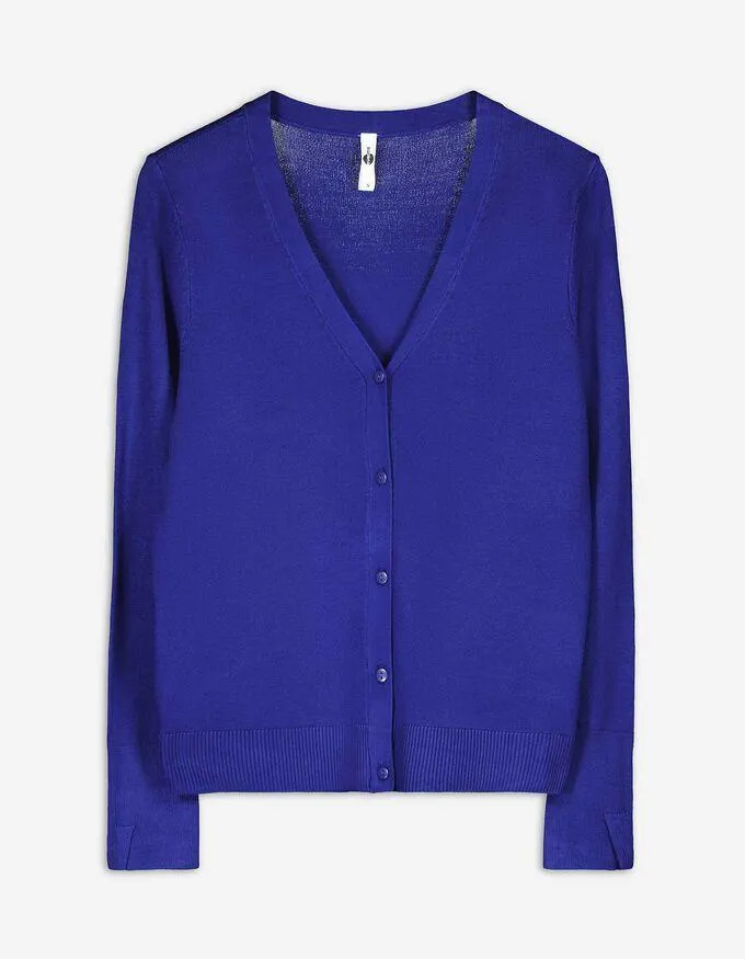 Trui - LENZING™ ECOVERO™ - donkerblauw