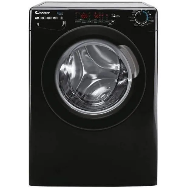 CANDY CSWS496TWMBBE-47 was-droogcombinatie - Wassen 9 kg / Drogen 6 kg - Breedte 60 cm - Klasse A - 1400 tpm - Zwart