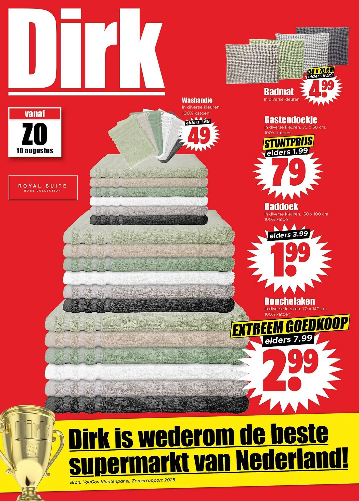 Dirk folder van 10 augustus tot 16 augustus 2025 - Folder pagina 1