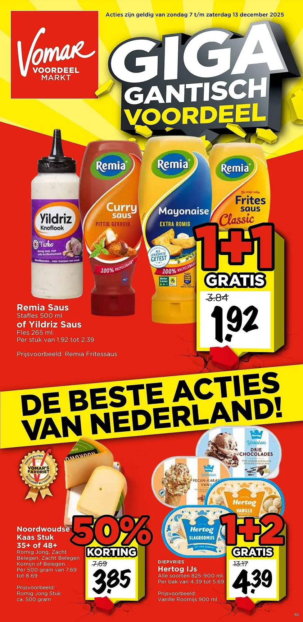 Vomar Voordeelmarkt folder van 7 december tot 13 december 2025 - Folder pagina 1