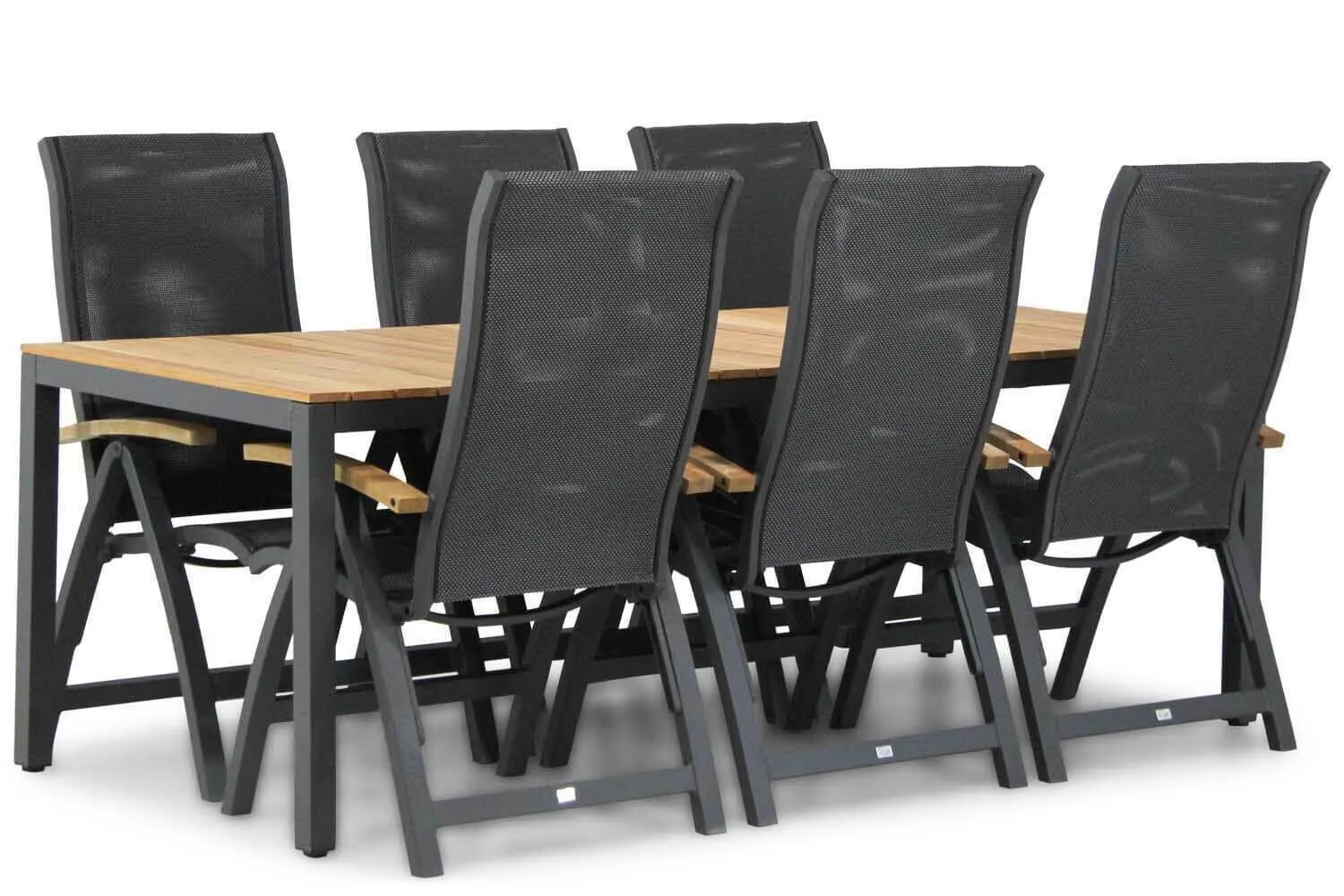 Presto Tarenta teak/Mazzarino 220 cm dining tuinset 7-delig