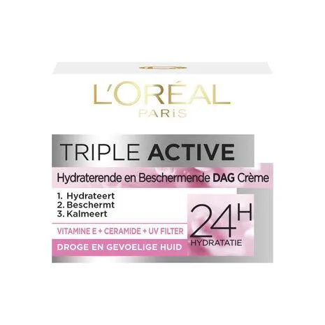 L'Oréal Paris Triple Active Dry Skin Dagcrème - 50 ml