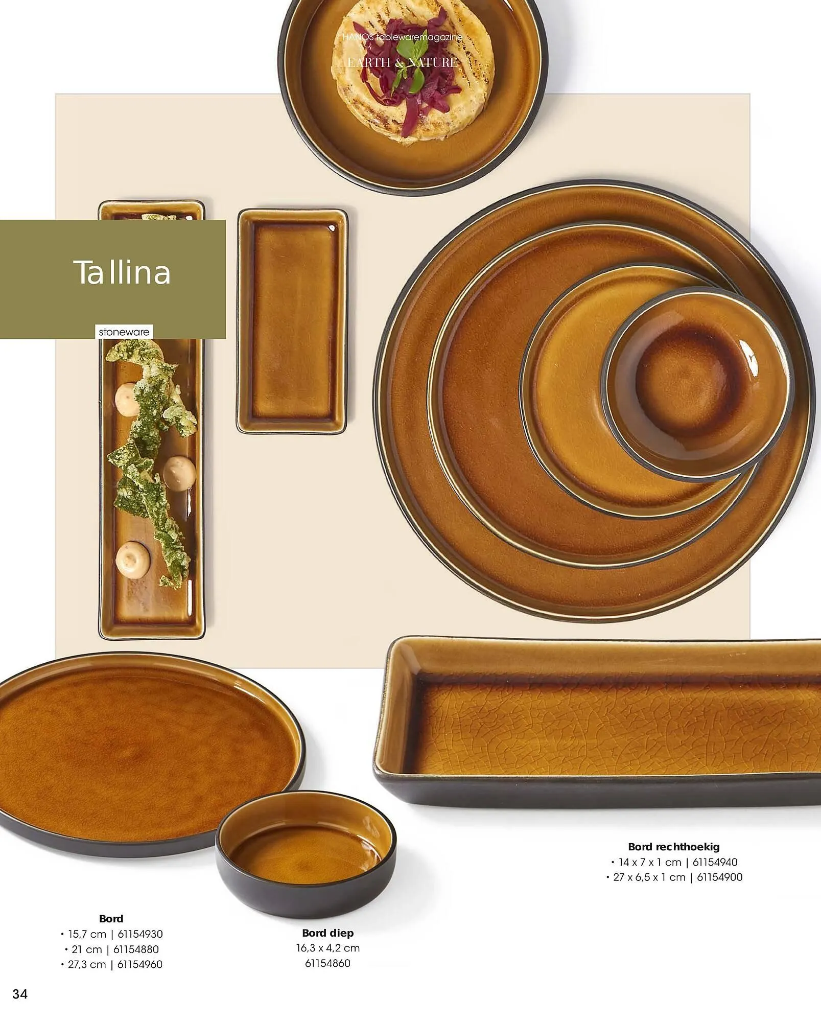 HANOS Tableware Magazine 2023-2024 van 1 januari tot 30 april 2024 - Folder pagina 34