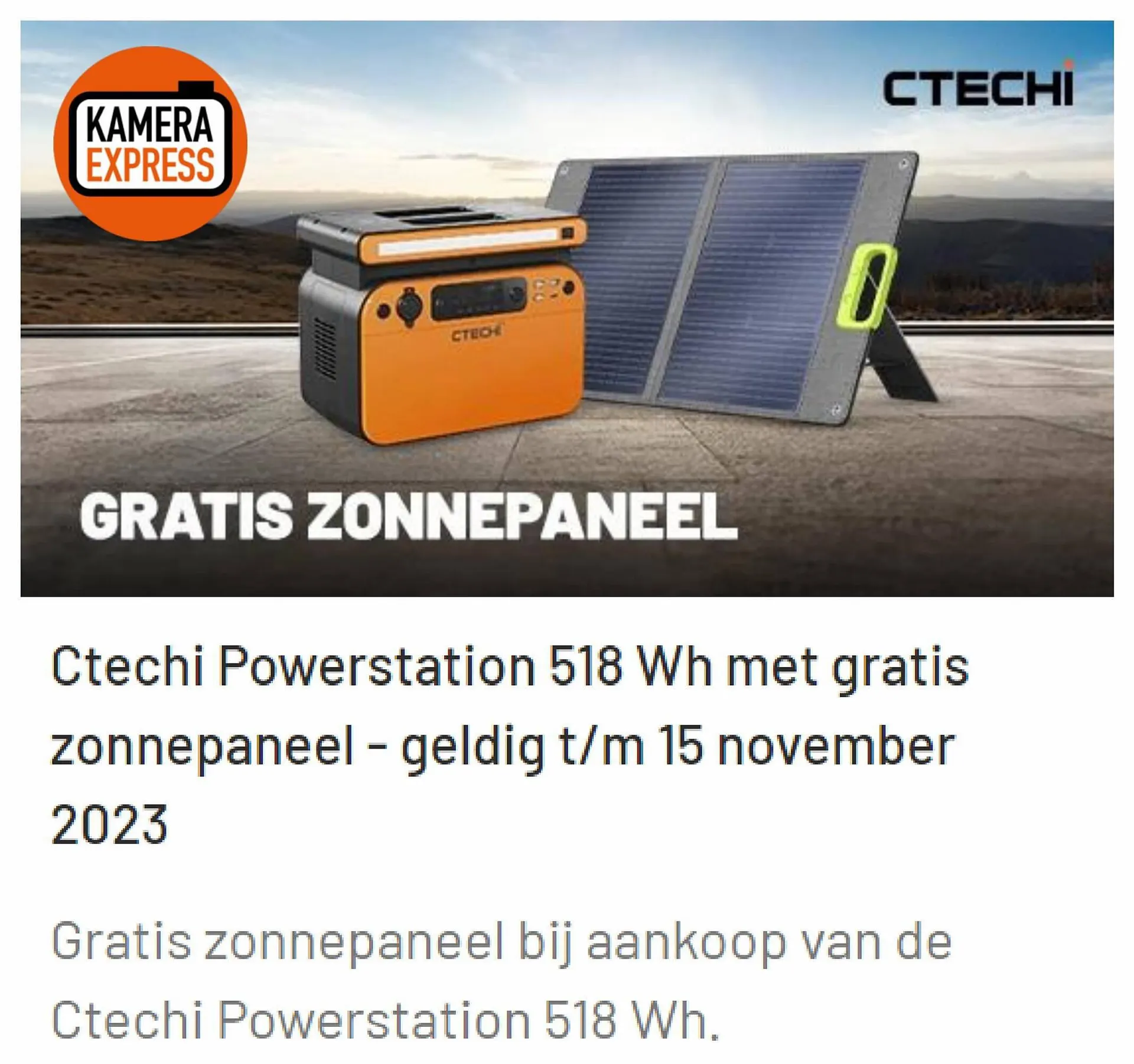 Kamera Express folder van 10 november tot 15 november 2023 - Folder pagina 1