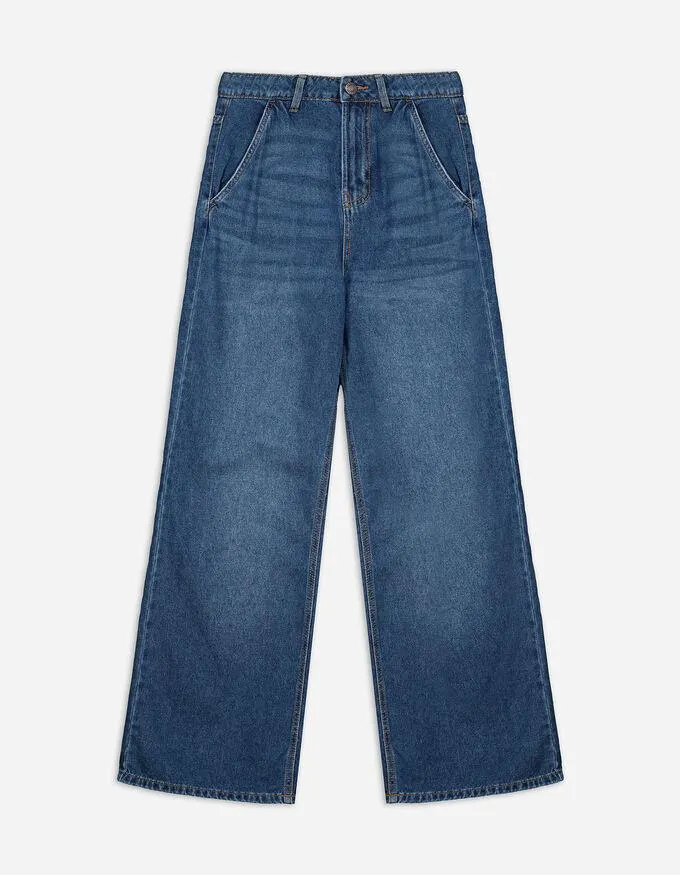 Jeans - Straight fit - donkerblauw