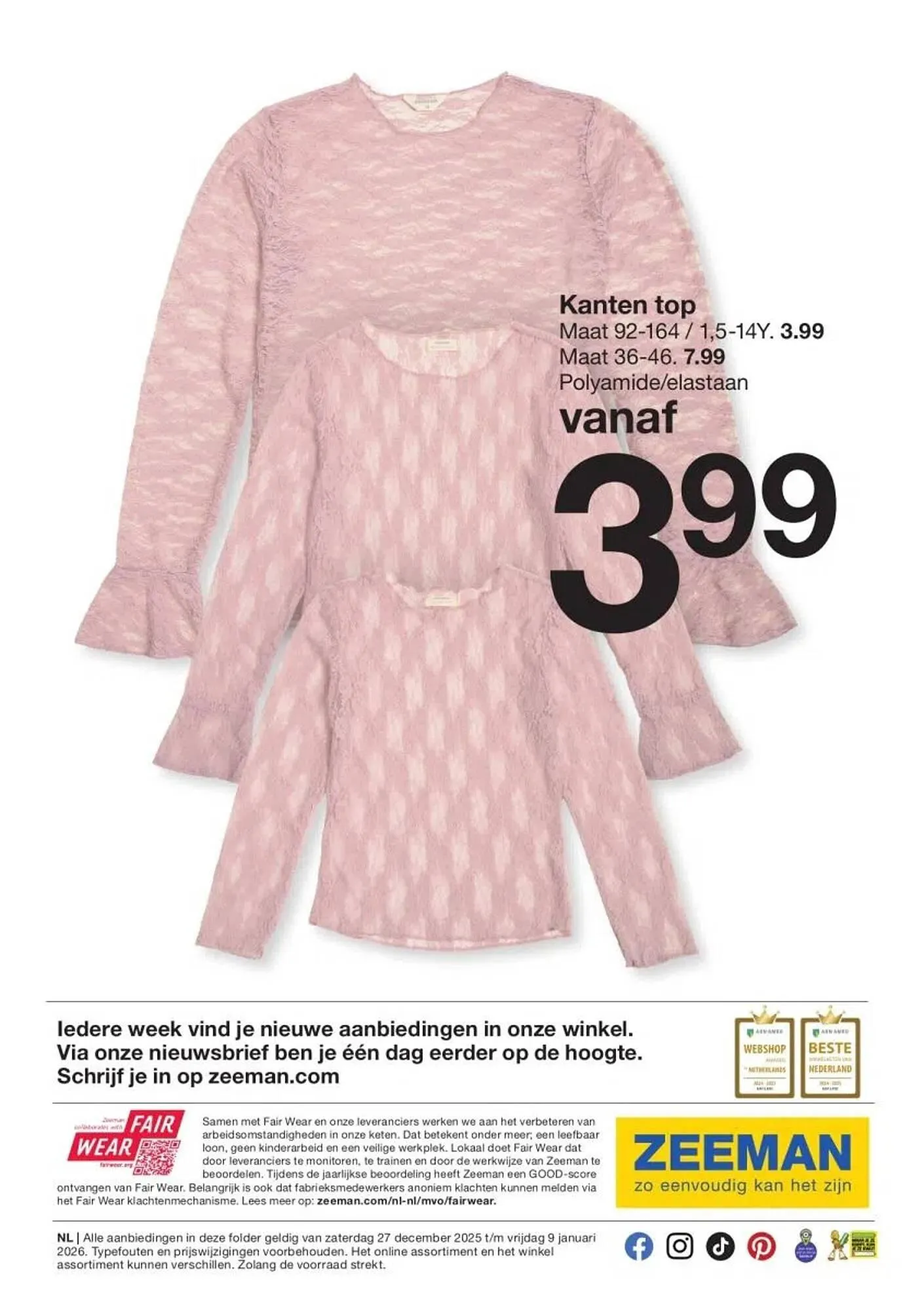 Zeeman folder van 27 december tot 9 januari 2026 - Folder pagina 27