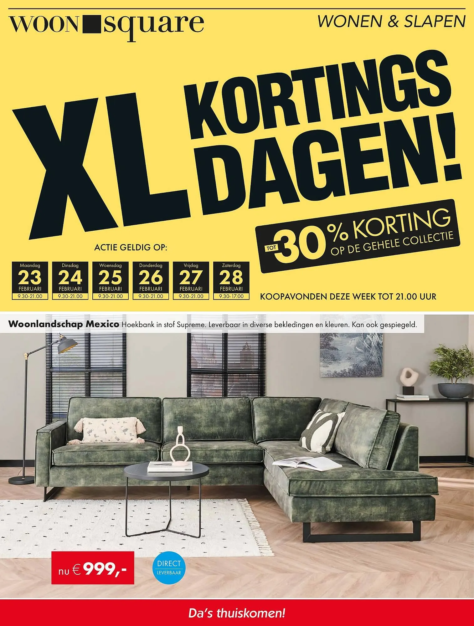 Woonsquare folder van 23 februari tot 28 februari 2026 - Folder pagina 1