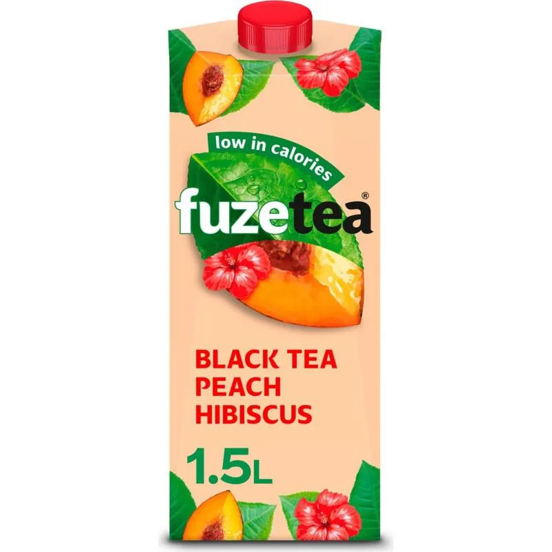 Fuze Tea Black Ice Tea Peach Hibiscus