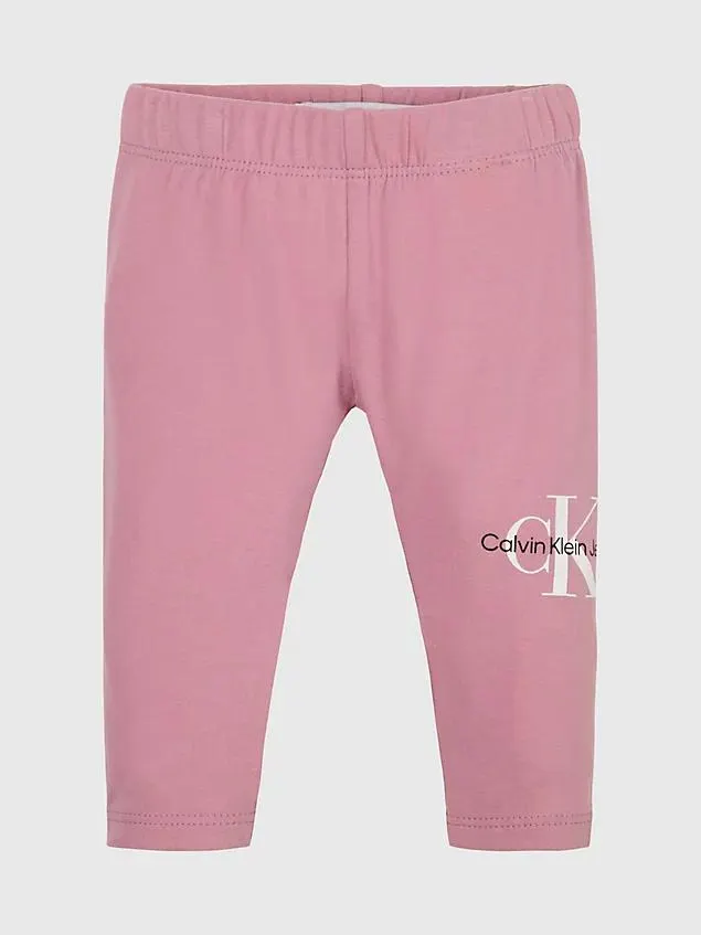 Newborn-legging met logo