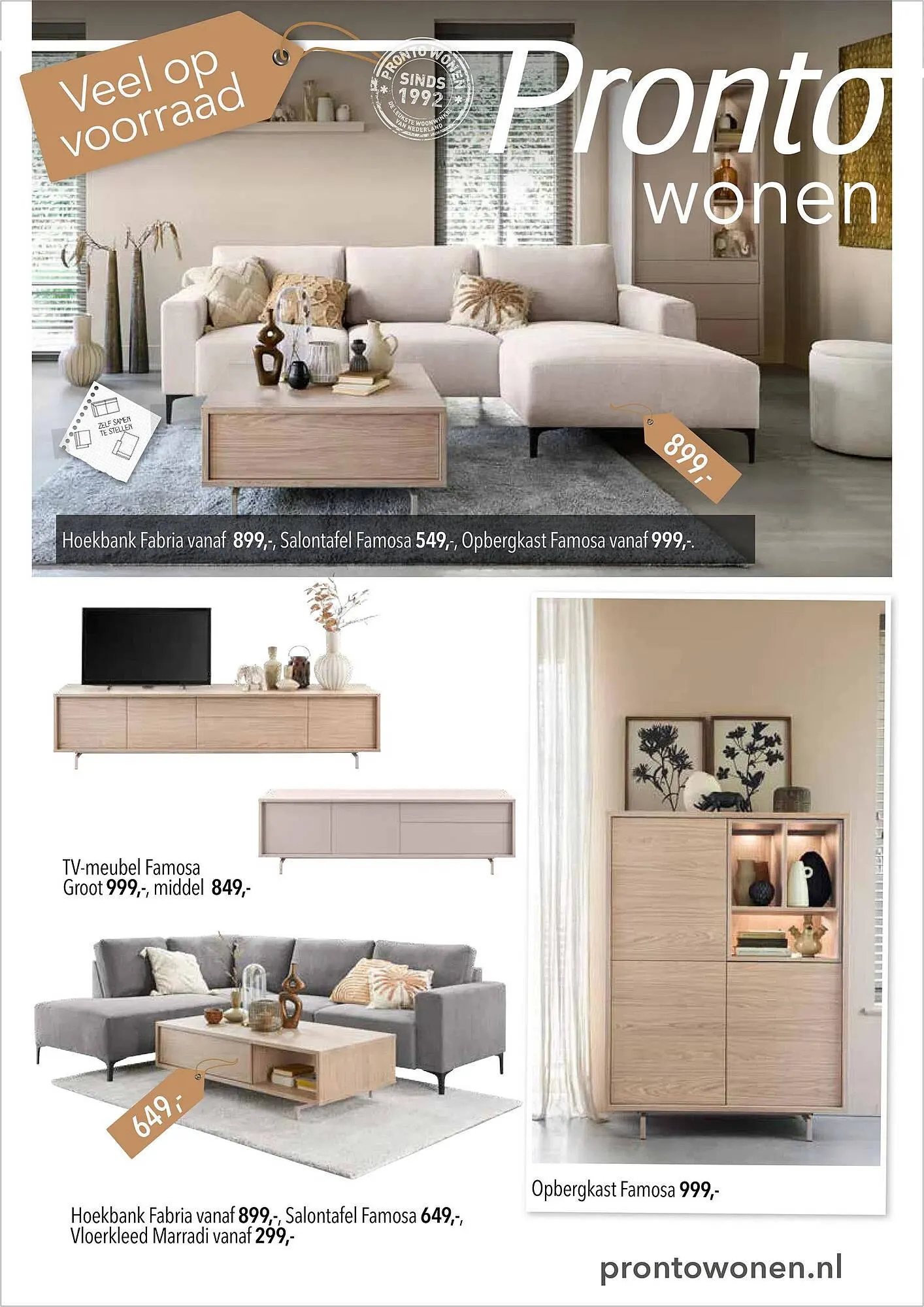 Pronto wonen folder van 8 december tot 13 december 2025 - Folder pagina 1