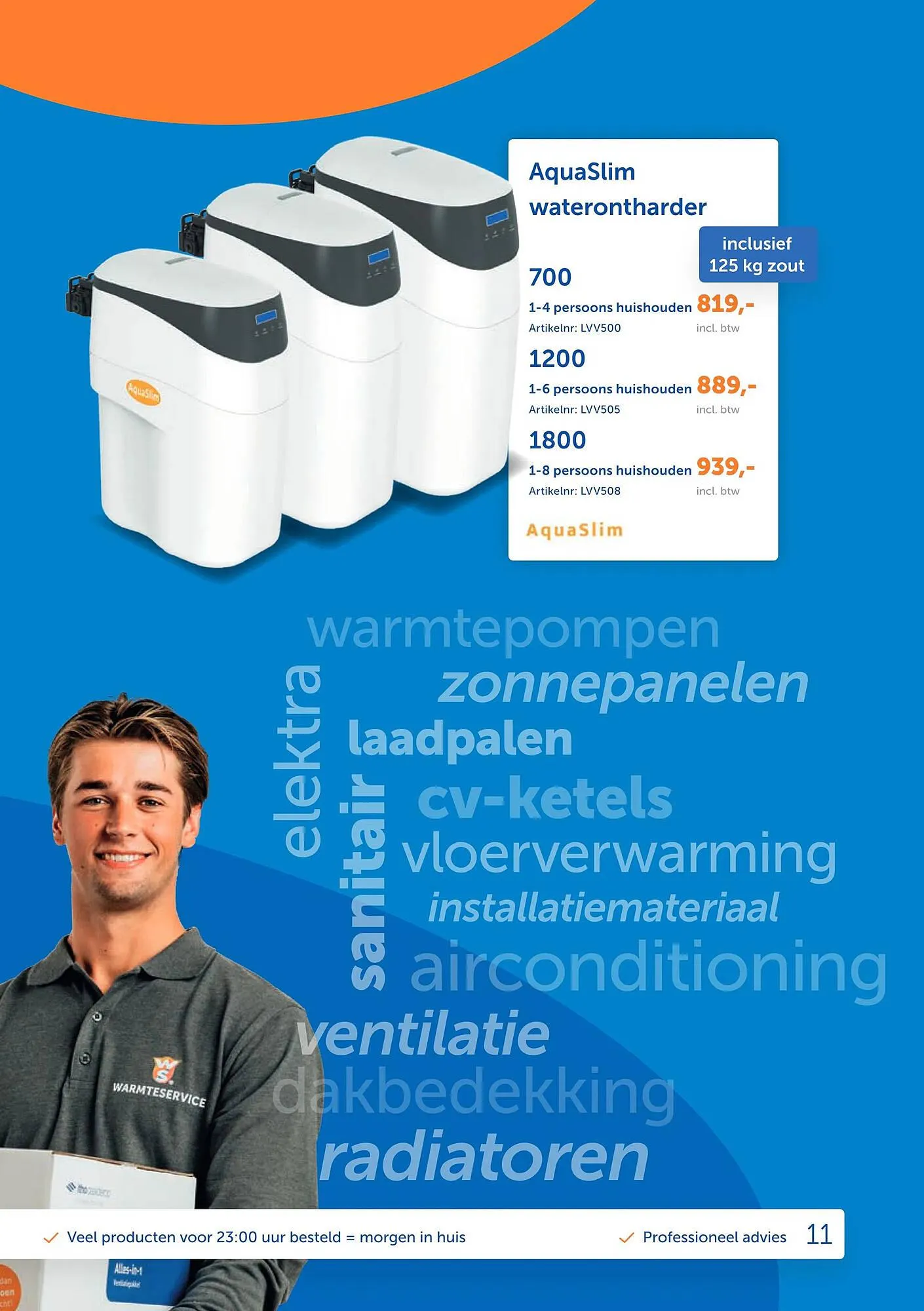 Warmteservice folder van 1 juli tot 30 september 2023 - Folder pagina 11