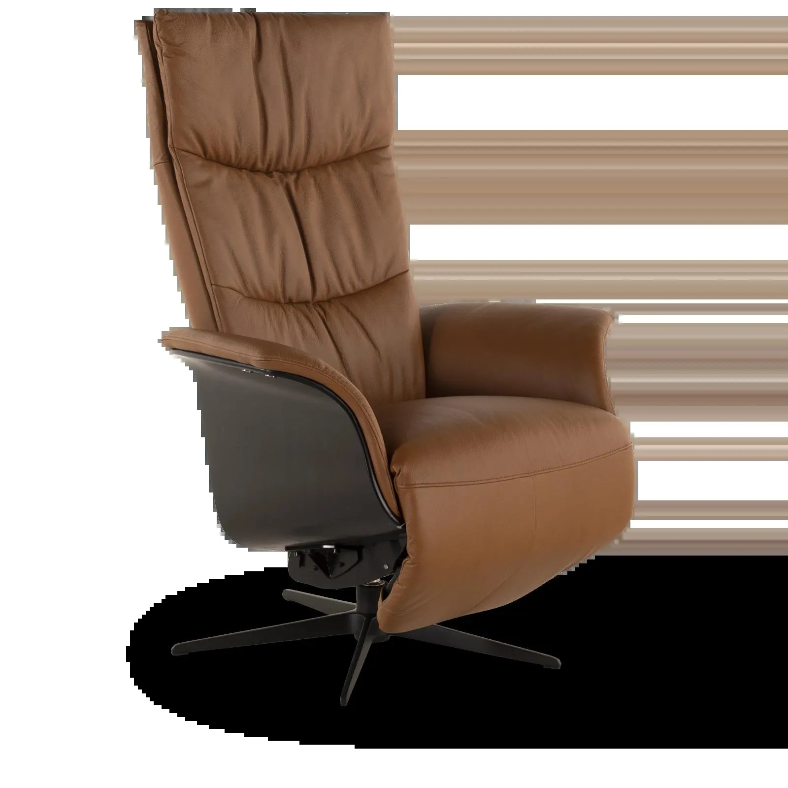 Relaxfauteuil (medium) Tumba - Madras/Split Cognac