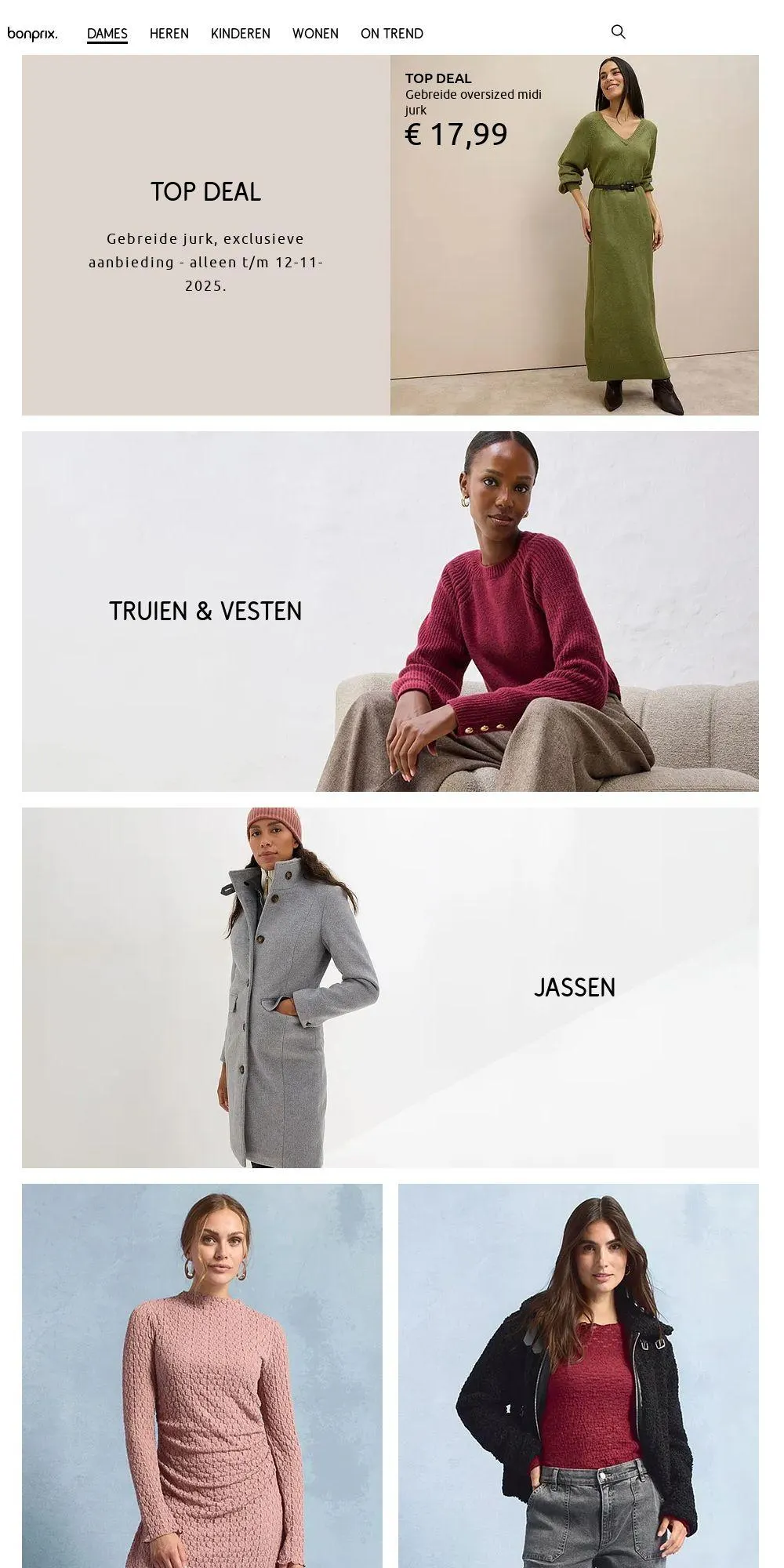 Bonprix Actuele folder van 10 november tot 16 november 2025 - Folder pagina 1