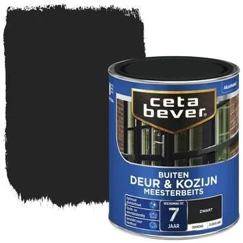 Cetabever meesterbeits deur & kozijn dekkend zwart zijdeglans 750 ml