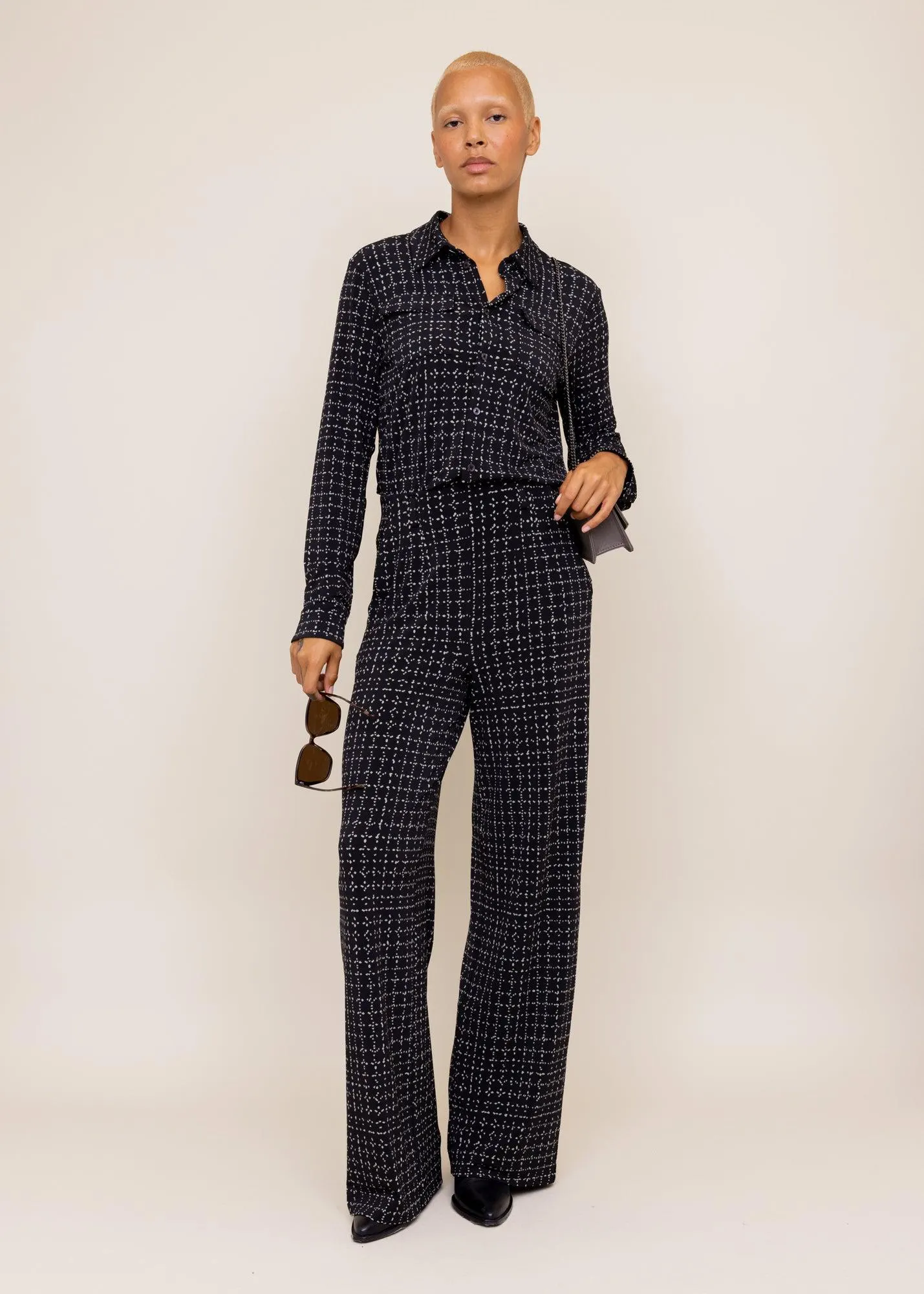 Tricot blouse met zakken