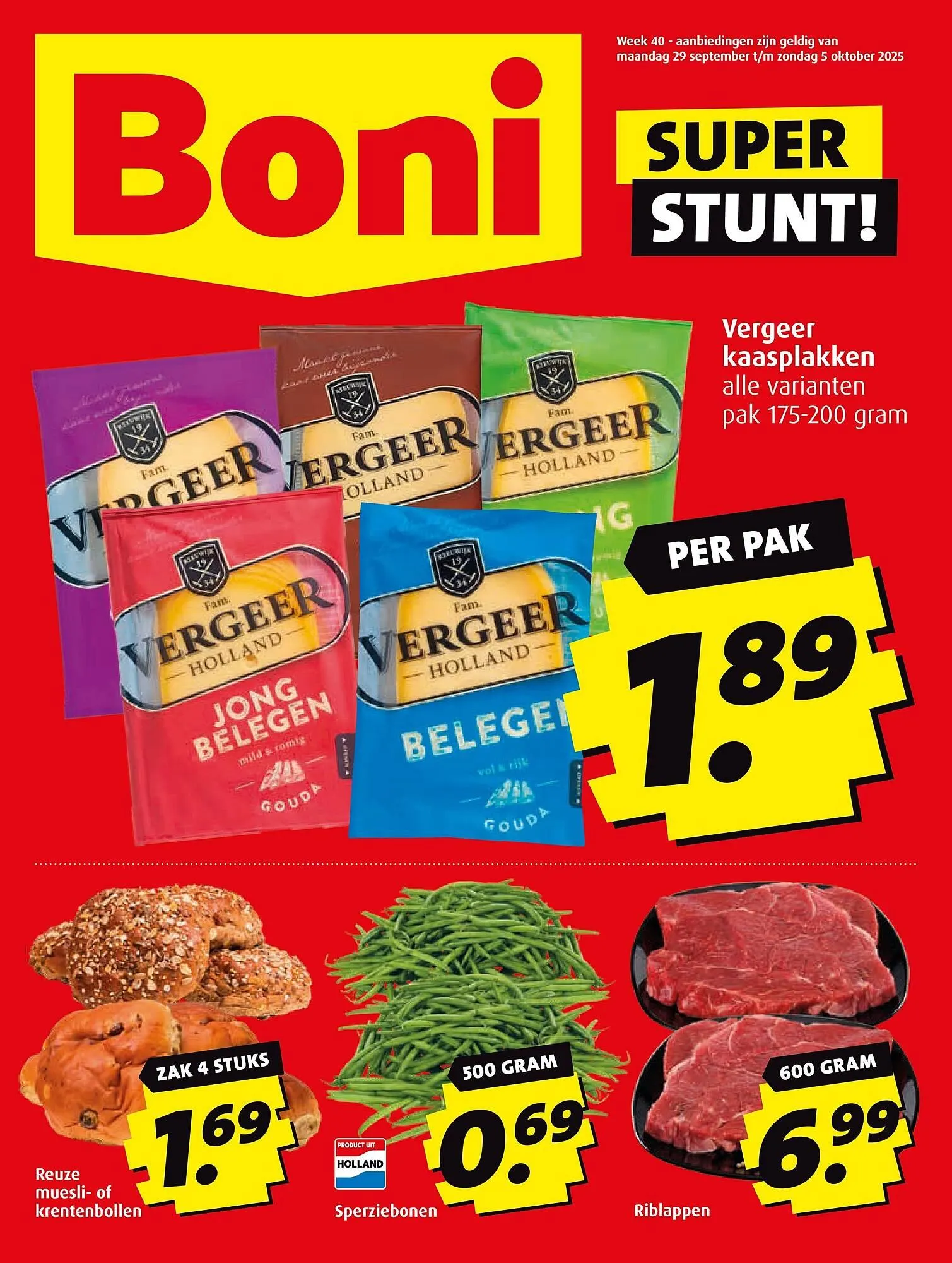 Boni folder van 29 september tot 5 oktober 2025 - Folder pagina 1