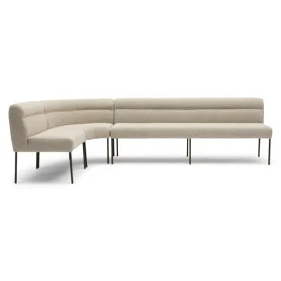 Eetkamer hoekbank Mia 4-zits sneak beige 05 links