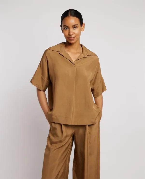 Blouse met korte mouw