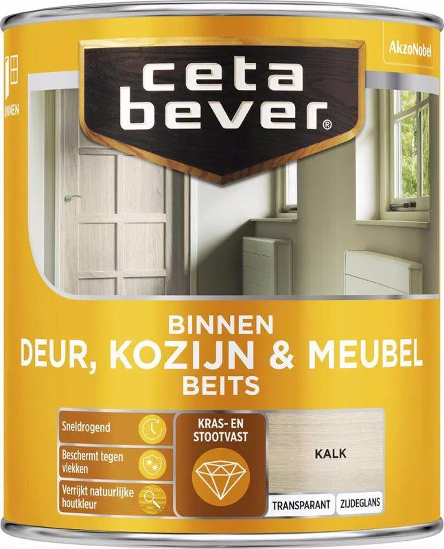 CetaBever Deur, Kozijn & Meubelbeits Zijdeglans Kalk