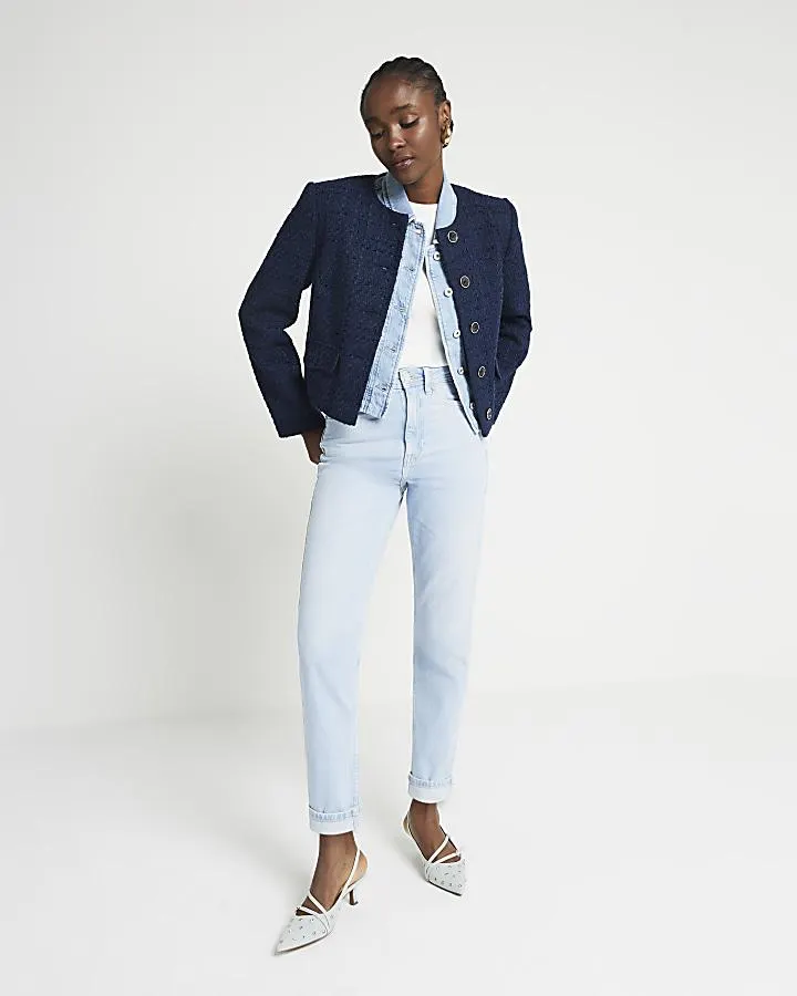 Denim high waisted sculpt mom jeans