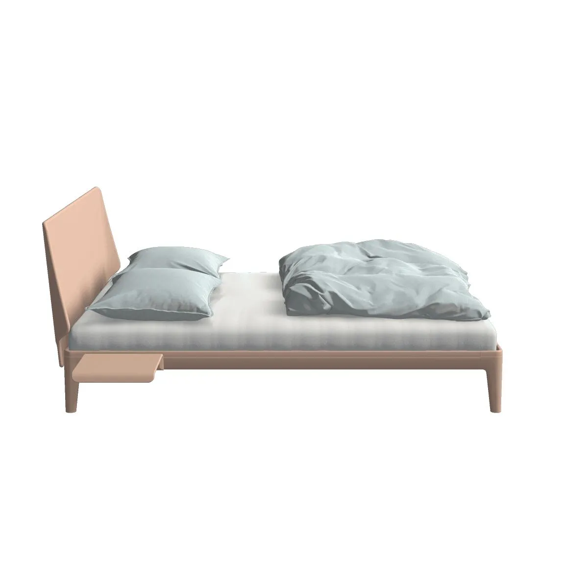 Essential Blush Met Gelakt hoofdbord en tafeltje in Blush