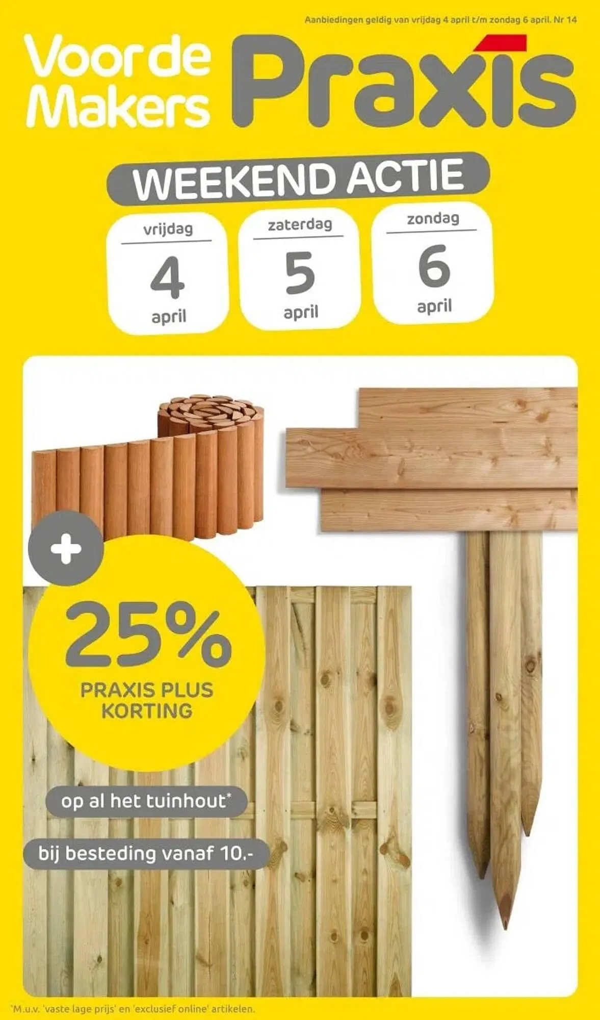 Praxis folder van 4 april tot 6 april 2025 - Folder pagina 1