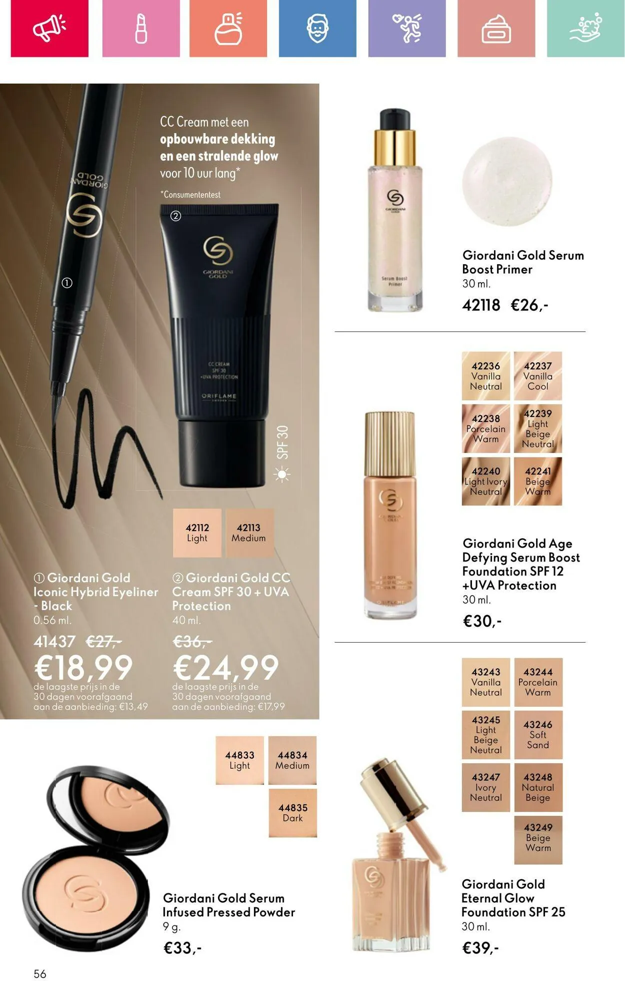 Oriflame Actuele folder van 24 augustus tot 7 september 2025 - Folder pagina 56