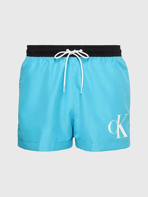 Korte zwemshort met trekkoord - CK Monogram