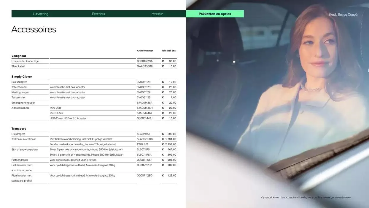 Škoda Enyaq Coupé prijslijst per 1 oktober 2024 van 11 december tot 11 december 2025 - Folder pagina 14