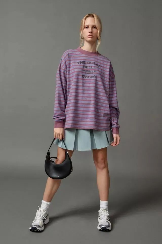 BDG Spencer Long Sleeve Nautical Graphic Tee