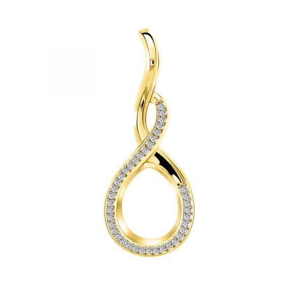 MY iMenso Goccy "Treccia" (15mm) medaillon (925/gold-plated)