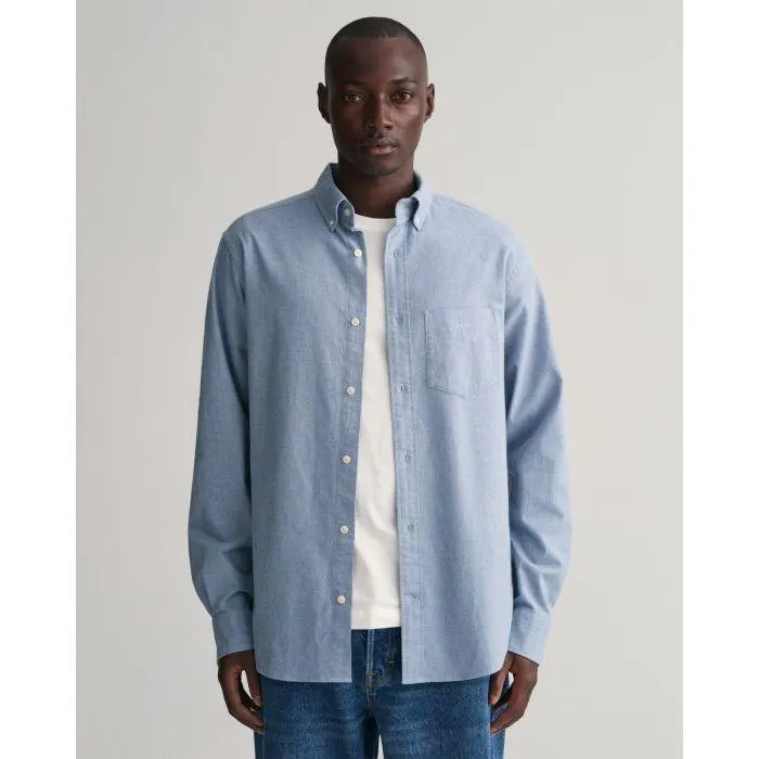Flannel Melange Overhemd Salty Sea