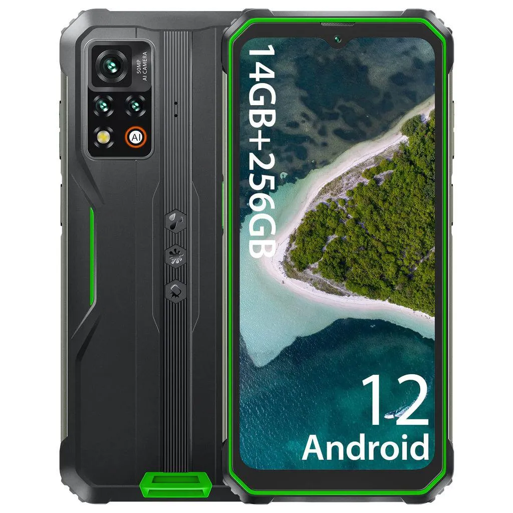 Blackview BV9200 Outdoor Handy Ohne Vertrag, 14GB/256GB/1TB erweiterbar, 2.4K 120Hz Display Android 12 Outdoor Smartphone mit Harman Audio, 66W 5000mAh Akku Octa Core, 50MP+16MP Real Tone Kamera,IP69K