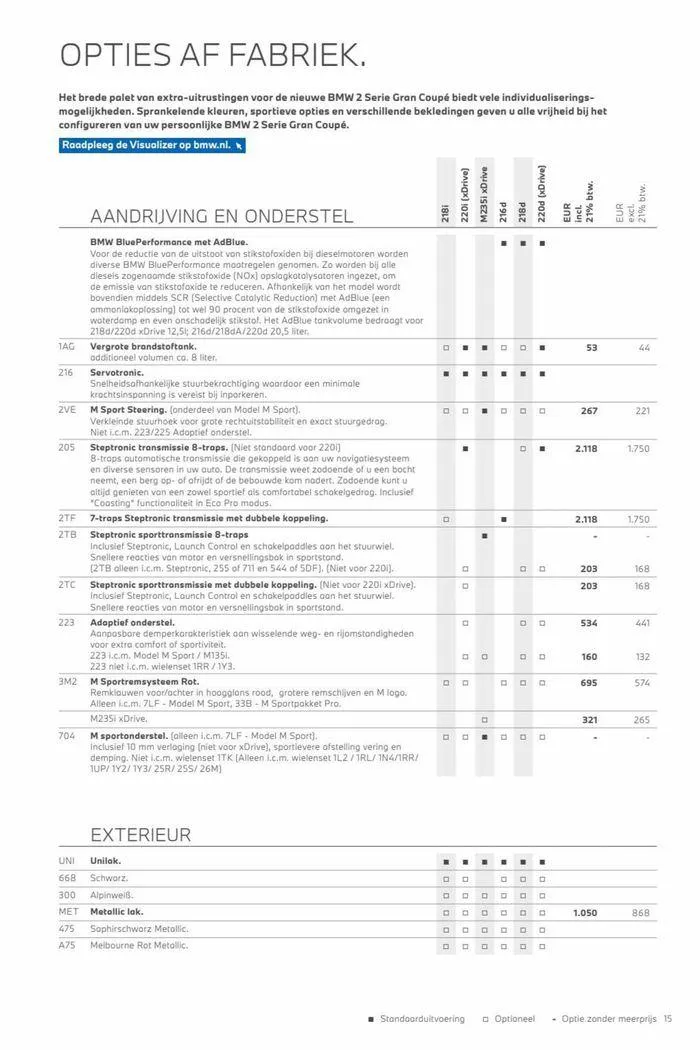 2-serie Gran Coupé van 12 november tot 12 november 2024 - Folder pagina 15