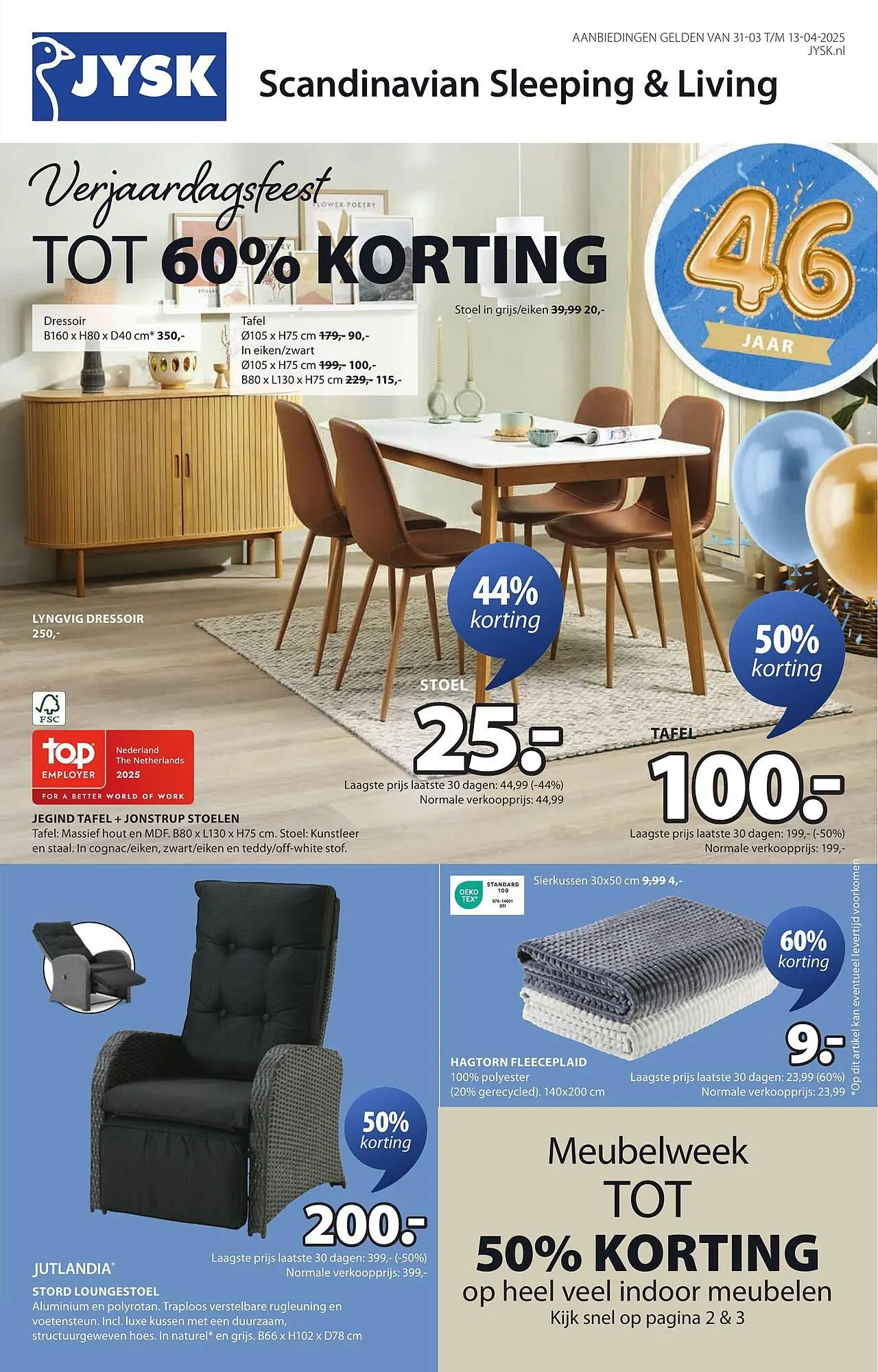 Jysk folder van 31 maart tot 13 april 2025 - Folder pagina 1