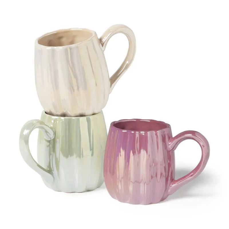 Mok Pearl - groen - 12.5x9x8.5 cm