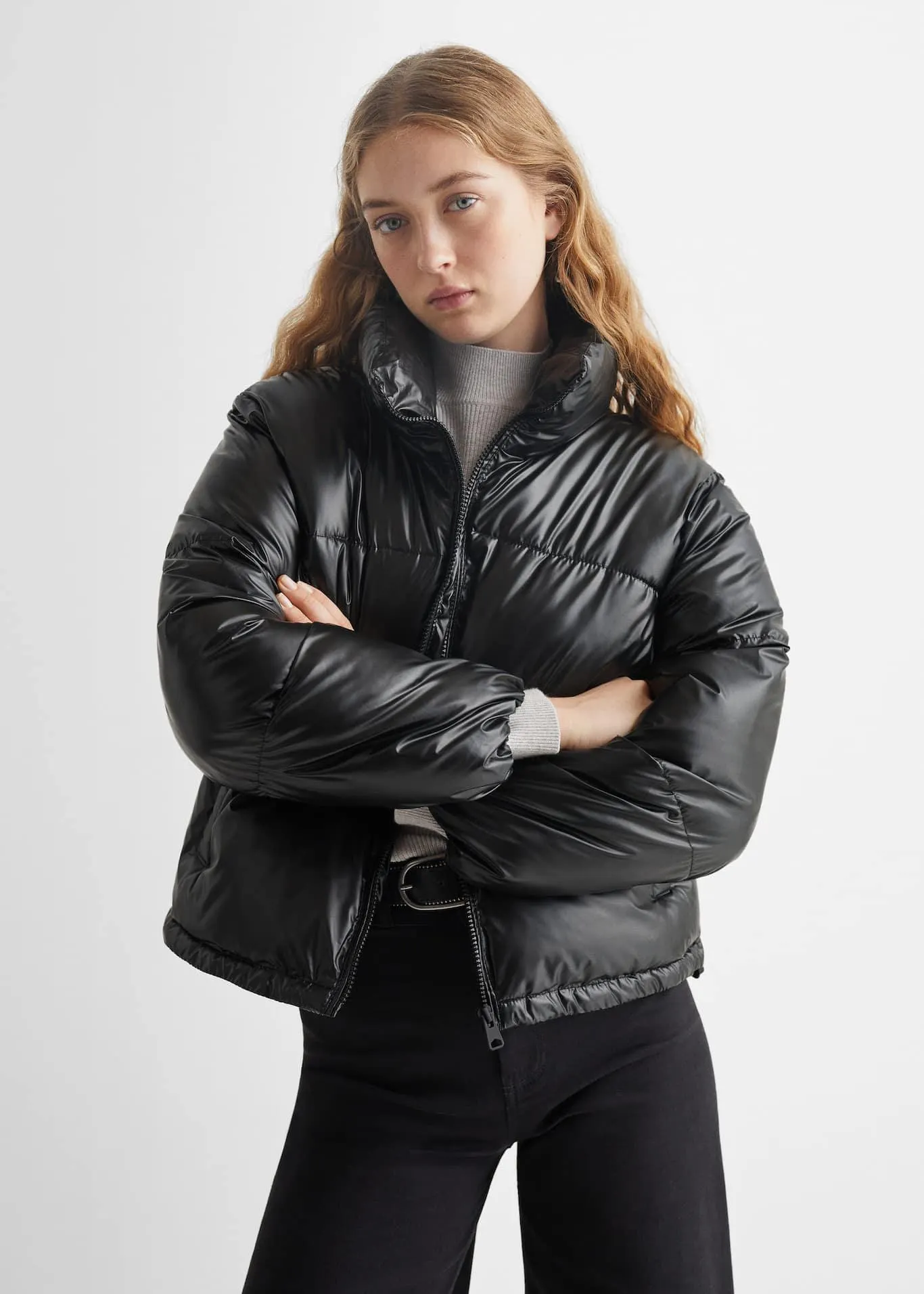 Waterdichte gewatteerde jas met ruitpatroon