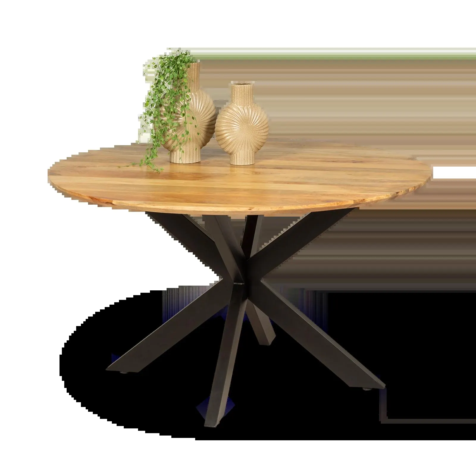 Eettafel (rond - 140cm) Blaine Naturel (sale)