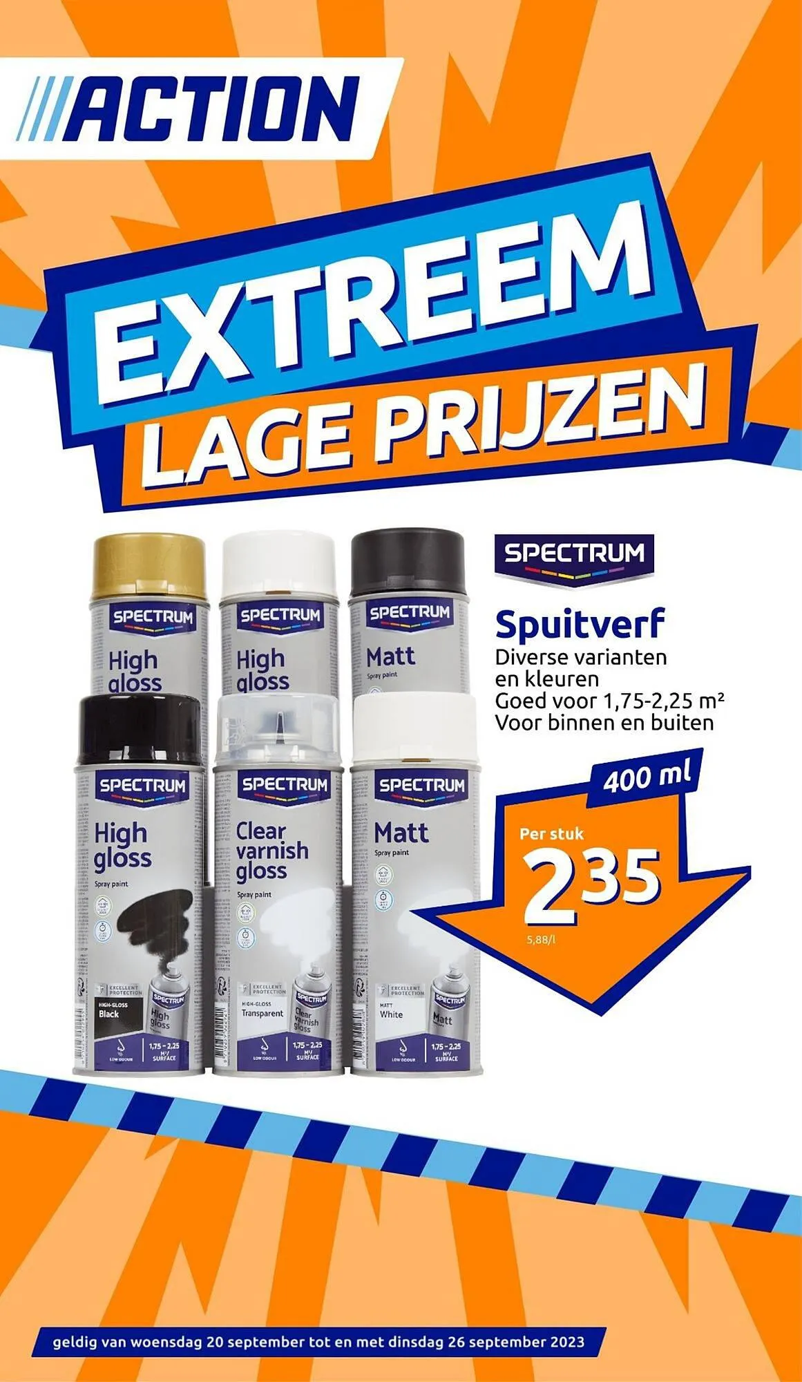 Action folder van 20 september tot 26 september 2023 - Folder pagina 1