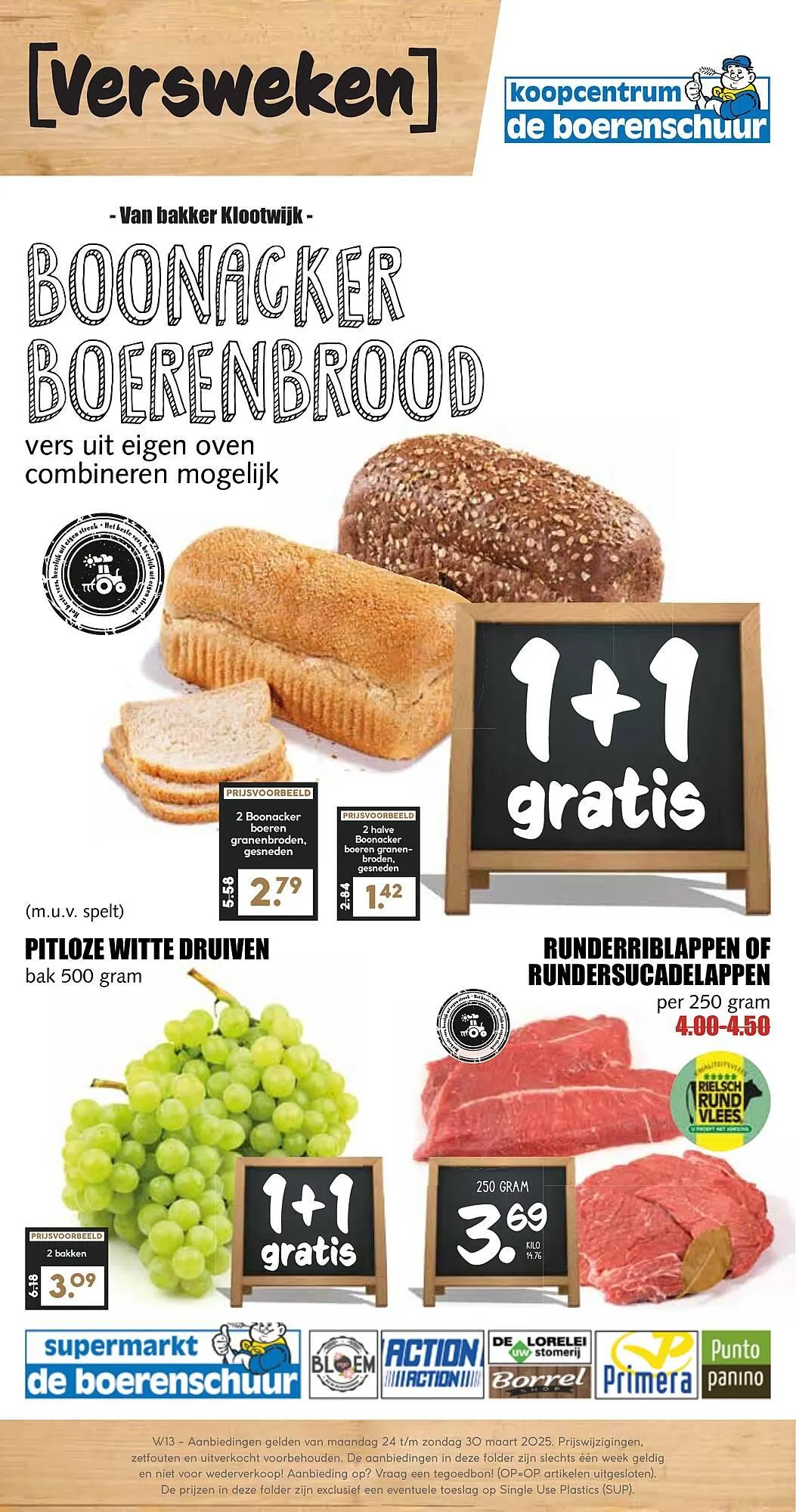 De Boerenschuur folder van 24 maart tot 29 maart 2025 - Folder pagina 1
