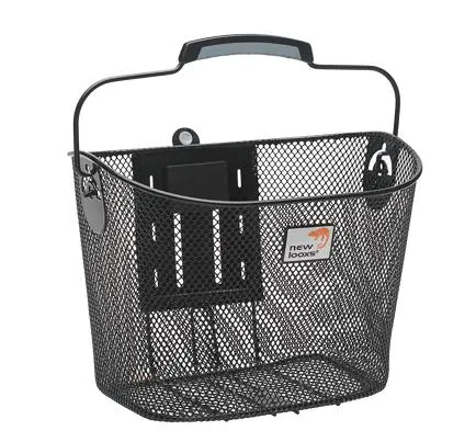 New Looxs Toscane Smartlock Zwart - Fietsmand voor voorop