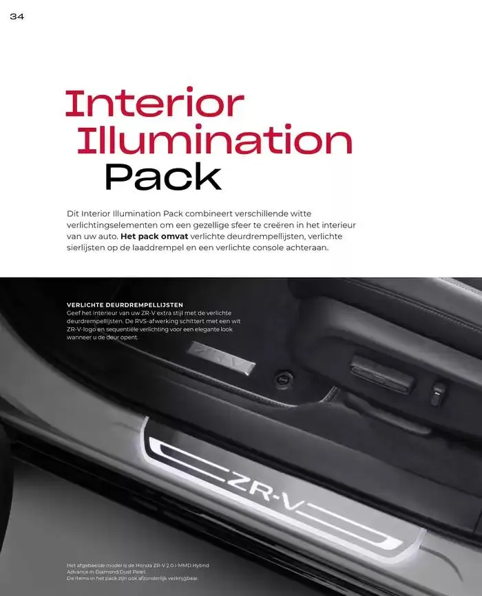 ZR-V Accessories van 19 november tot 30 juni 2025 - Folder pagina 34