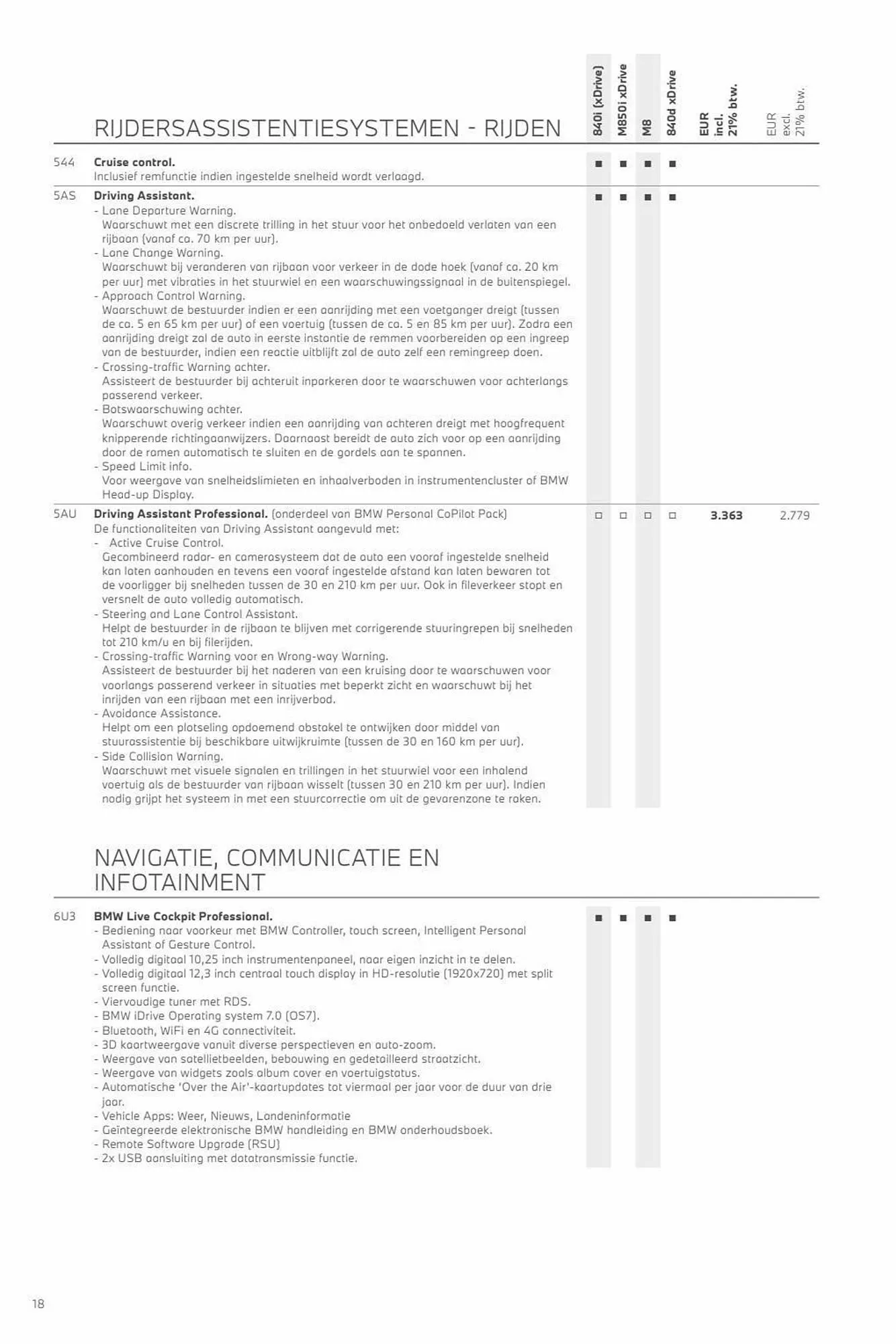 BMW folder - 8 Serie van 31 oktober tot 31 oktober 2023 - Folder pagina 18