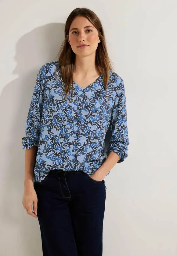 Blouse met onopvallende print